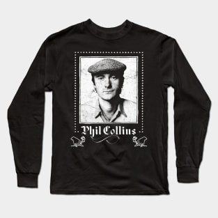 † Phil Collins ----- Faded Style Punksthetic † Long Sleeve T-Shirt